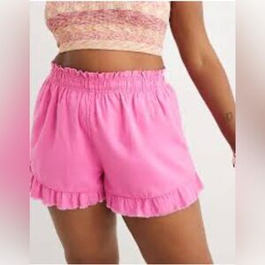 AERIE High Waisted Ruffle Short size women’s small